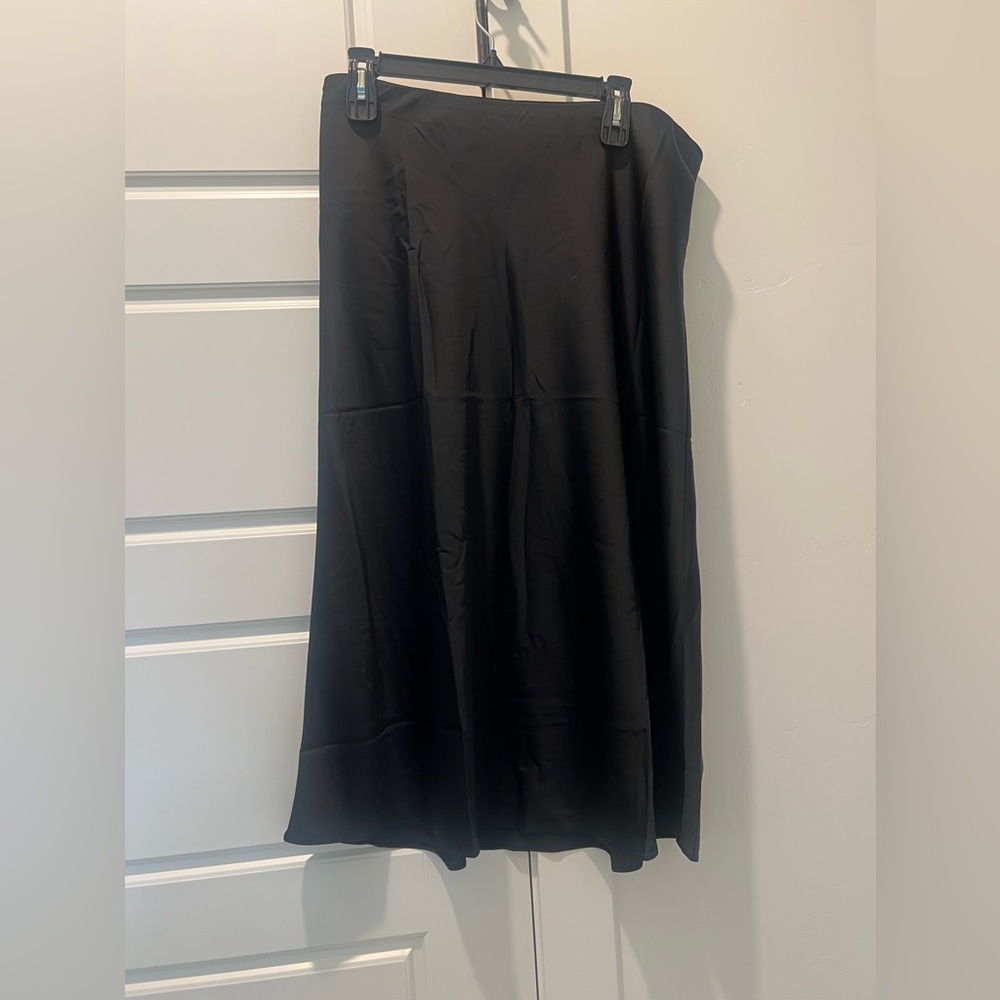 J. Crew Black Midi Skirt